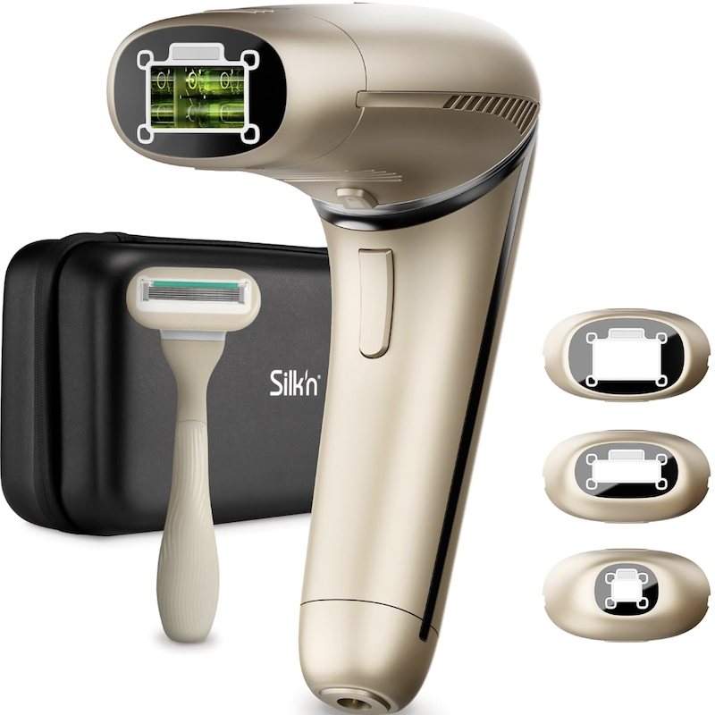德国直邮 Silkn 7 家用脉冲光脱毛仪 面部 身体 360可旋转头 温和