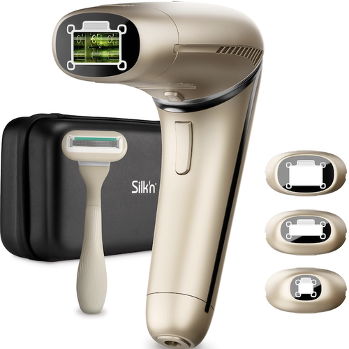 德国直邮 Silkn 7 家用脉冲光脱毛仪 面部 身体 360可旋转头 温和
