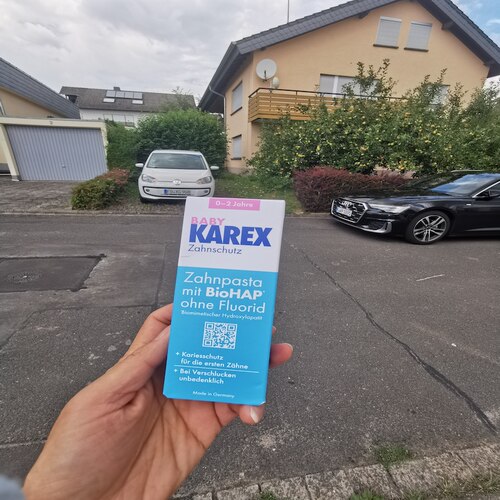 药房版 德国直邮 karex婴幼儿童牙膏0-12岁无氟木糖醇防蛀牙胶