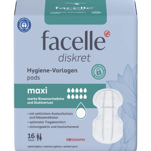 德国超市直邮 facelle diskret漏尿护理护垫 夜用卫生巾 防侧漏