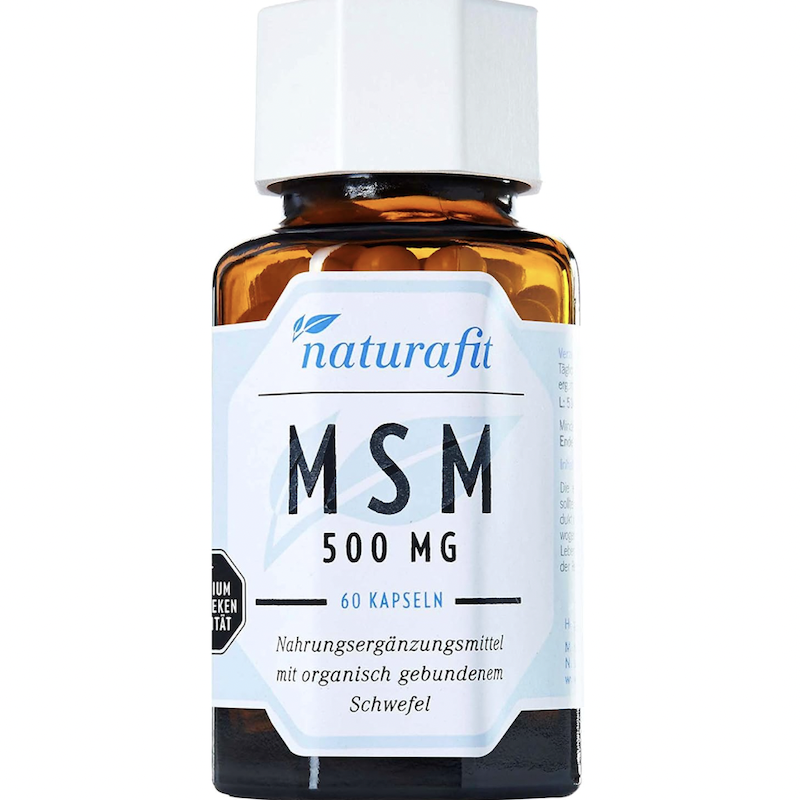 德国直邮naturafit MSM 500 mg 天然有机硫精华胶囊 骨骼关节肌肉