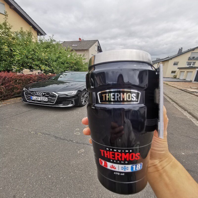 德国直邮 Thermos KING MUG膳魔师保温保冷不锈钢咖啡杯茶杯470ml