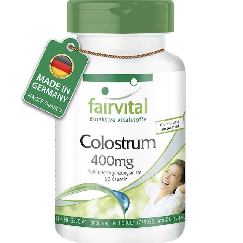 德国直邮 Fairvital Colostrum 牛初乳球蛋白胶囊 中老年健康