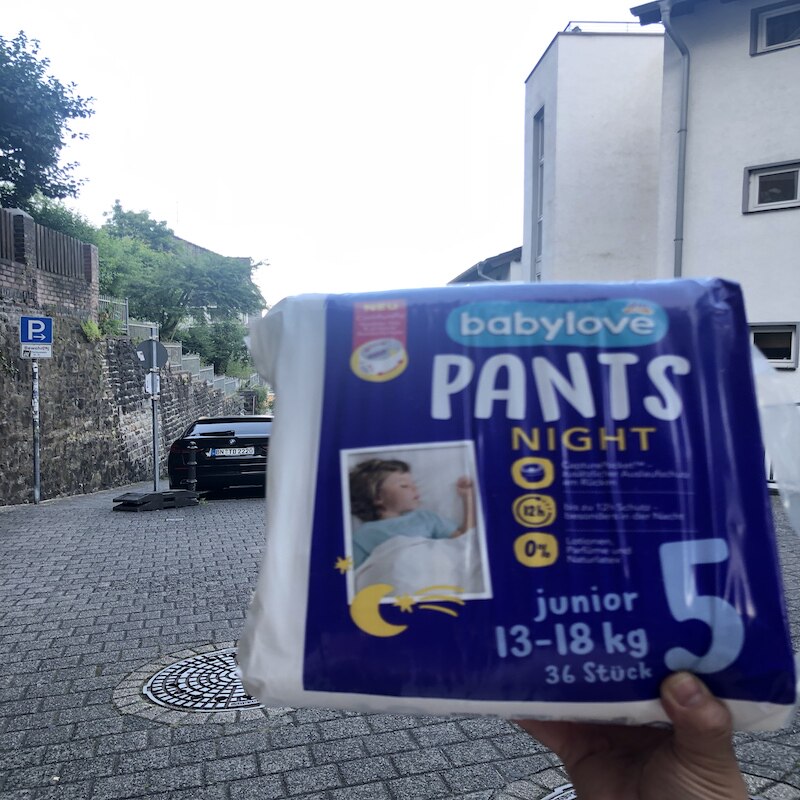 德国直邮Babylove婴儿夜用拉拉裤 儿童裤型纸尿裤 12小时防漏舒适