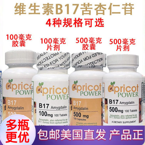 美国直发维生素B17苦杏仁葛森疗