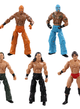 JAKKS3.75寸WWE职业摔跤手关节可动人偶手办模型玩偶玩具摆件神秘