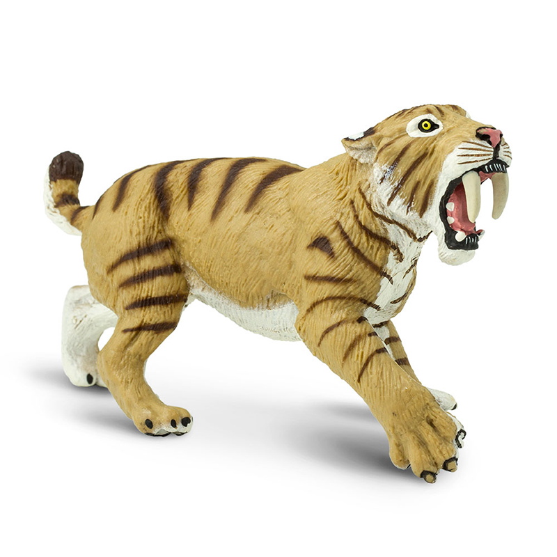 正版safari剑齿虎远古仿真动物手办模型儿童玩具收藏摆件冰川世纪