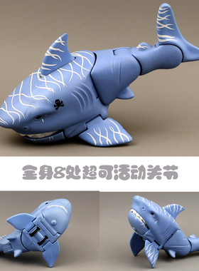 正版CHAP MEI散货儿童海洋动物儿童玩具模型大白鲨关节可动恐龙动