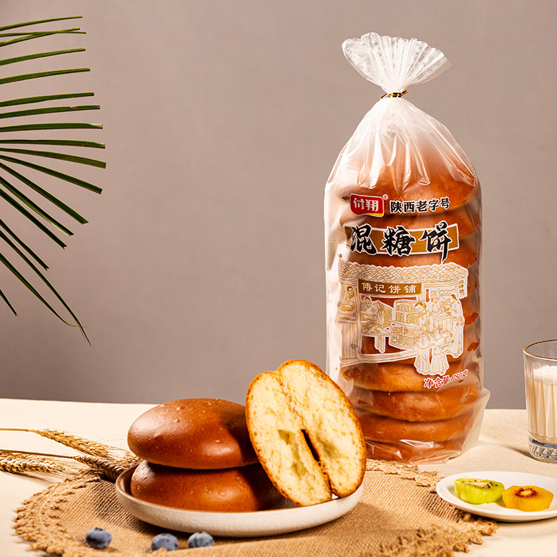 陕西老字号付翔食品新品混糖饼750g