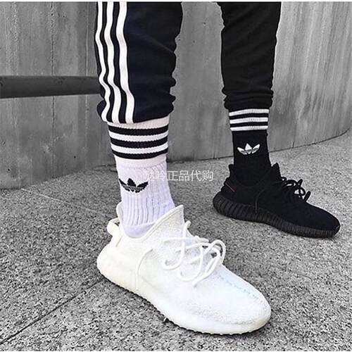 adidas专柜正品中筒潮流长袜子
