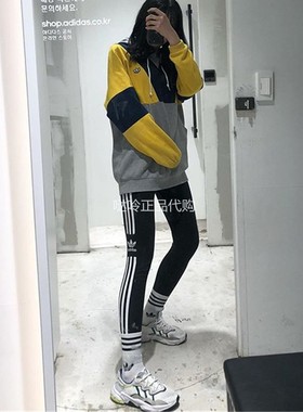 正品阿迪达斯三叶草打底裤女新款运动健身裤跑步紧身裤长裤DV2636