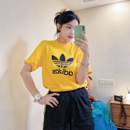 阿迪达斯adidas三叶草男子运动休闲圆领短袖T恤FM3790/3794GD9913