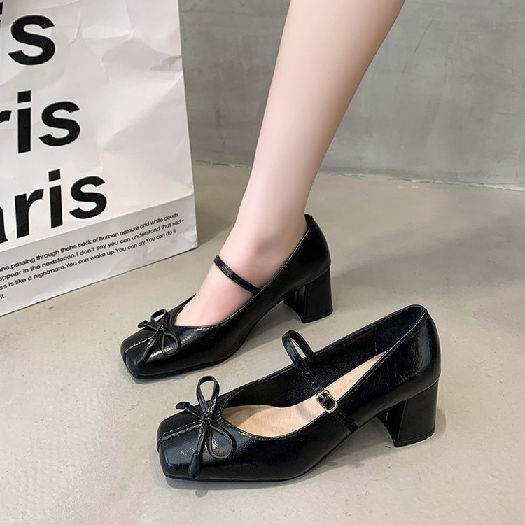 [小二推荐]软底真皮不累脚高跟鞋