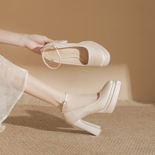 成人礼18岁高跟鞋女学生细跟水晶鞋气质公主送闺蜜成年礼生日礼物