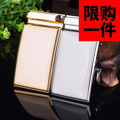 和田玉白玉平安无事牌镶嵌皮带扣腰佩挂件男白玉腰带头腰牌皮带扣