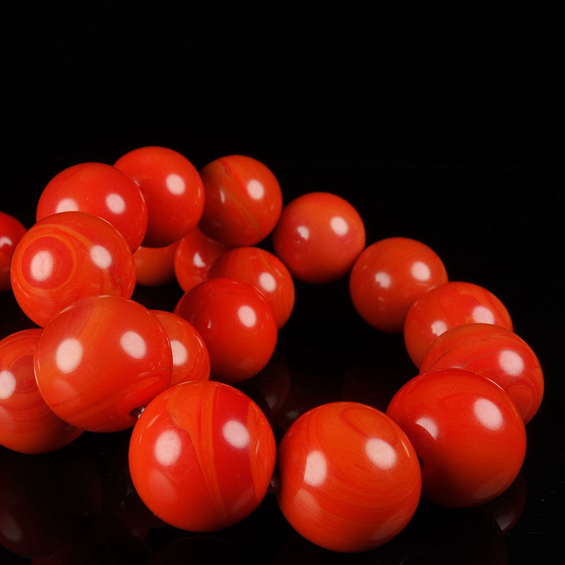 新疆玉和田玉羊脂玉白玉南红玉玛瑙玉圆珠玉手链玉手串玉佛珠