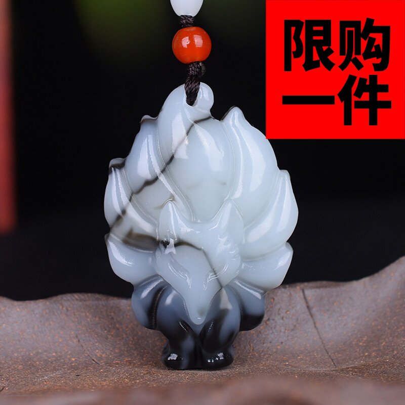 新疆玉和田玉籽料玉青花玉玉坠