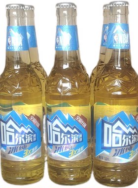 正品 哈尔滨冰纯啤酒500ml*6瓶装 清滑爽口特价大玻璃瓶啤酒