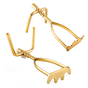 台球猪扒叉 高架炮架杆器 台球架杆器 桌球架杆头 铝合金 金色