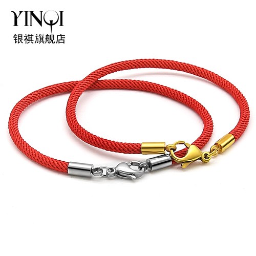 转运珠水滴扣情侣手串狗年