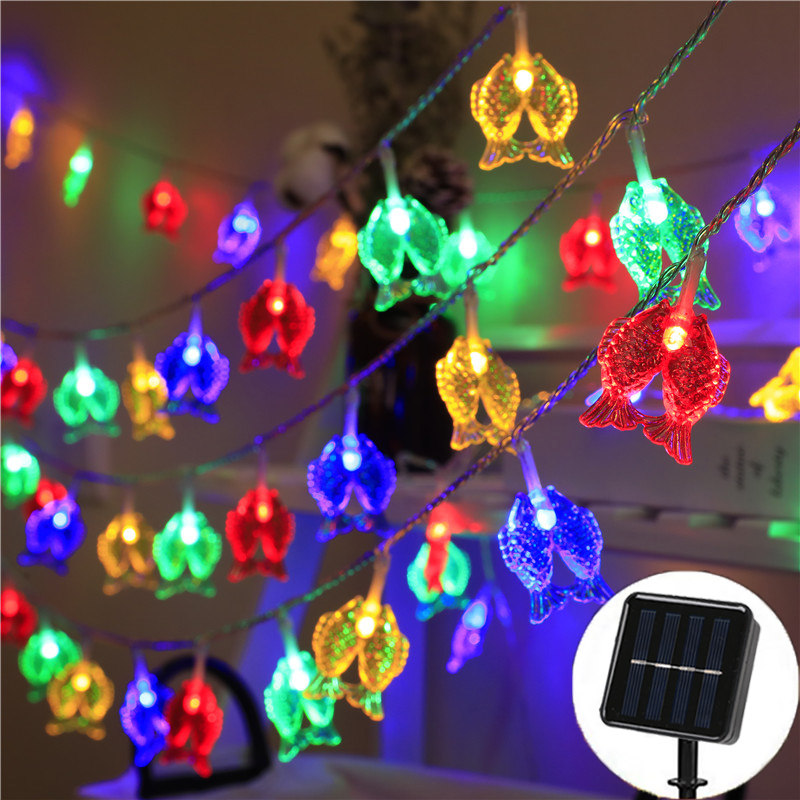 太阳能中秋节红灯笼led彩灯闪灯串灯中国结元宵节日春节装饰灯带