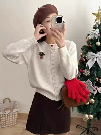 春季2025女士针织开衫毛衣女2024新款秋冬爆款打底内搭可外穿外套