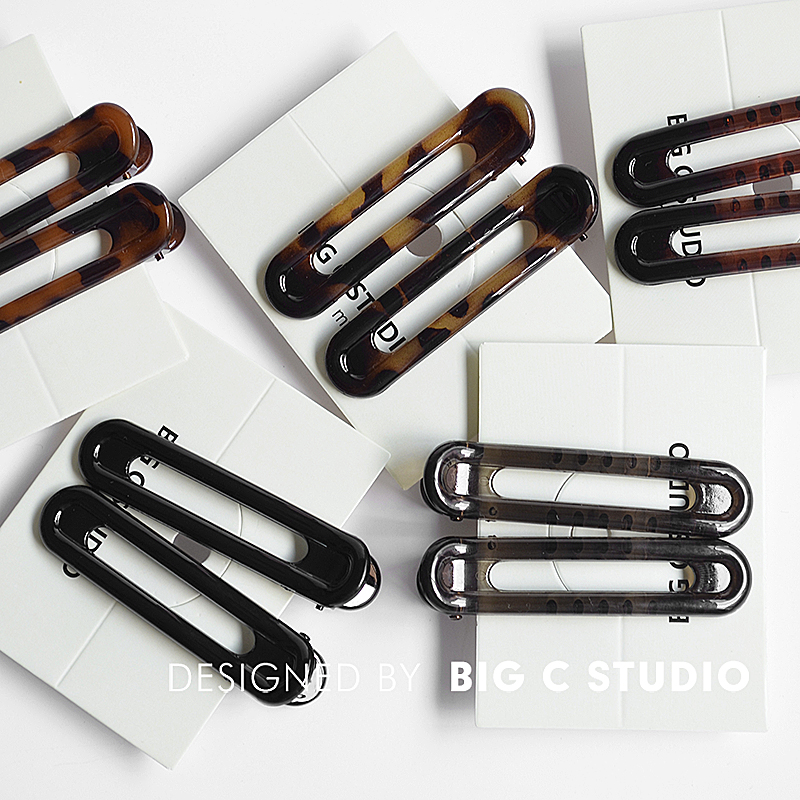 发夹侧边刘海夹镂空鸭嘴夹