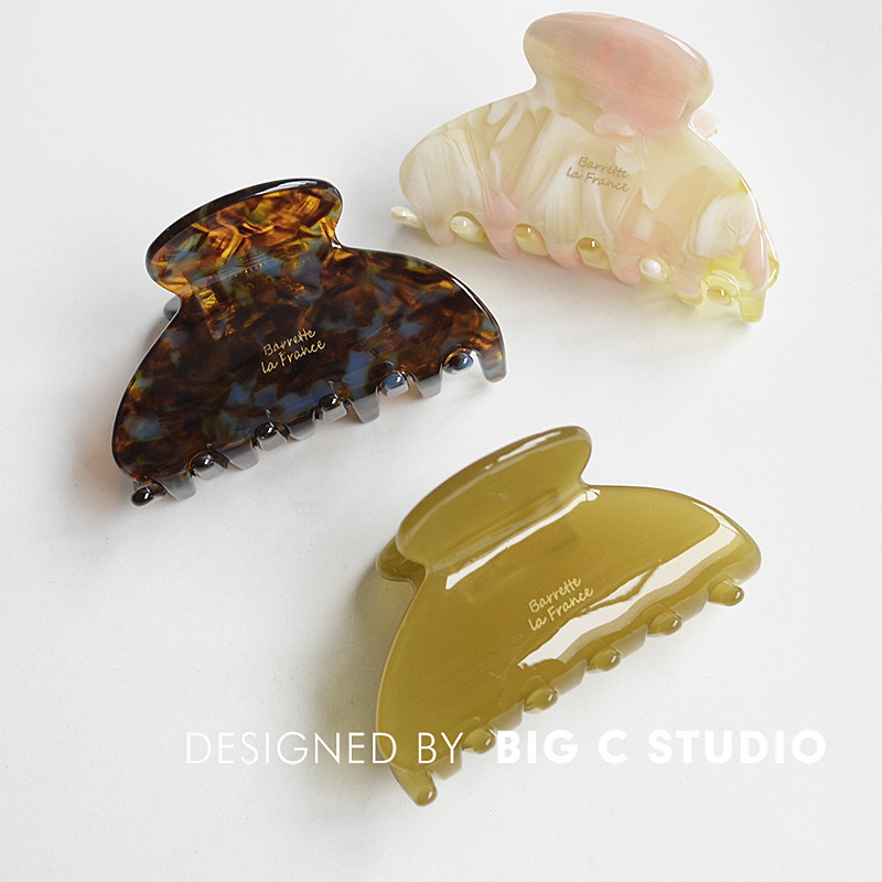 抓夹盘发鲨鱼夹百搭发抓