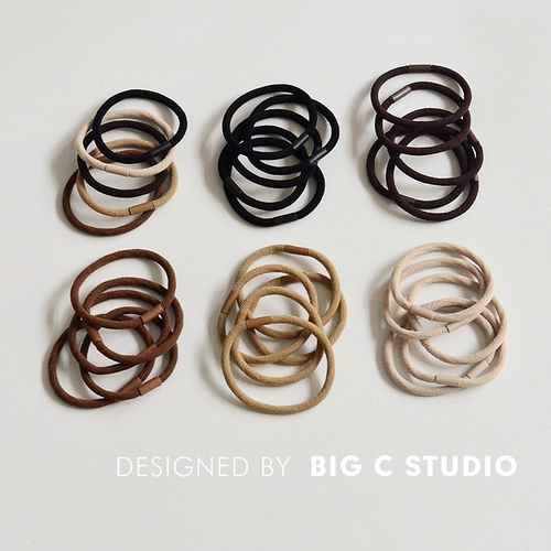 Базовая эластичная универсальная резинка, аксессуар для волос, простой и элегантный дизайн