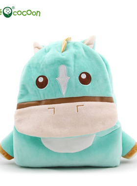 1-3-6岁幼儿园毛绒双肩可爱粉红色儿童卡通书包外出防走失小背包