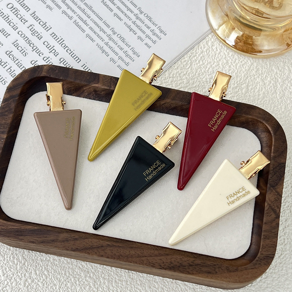 日系韩版醋酸三角鸭嘴夹高级感侧边无痕碎发夹百搭刘海边夹现货,饰品/流行首饰/时尚饰品新,民族风发饰,淘宝优惠券,粉丝福利购,淘宝优惠卷