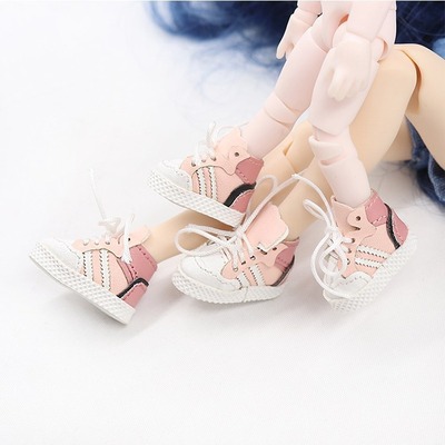 ICY DBS小布娃娃鞋子OB11 OB24 OB22娃鞋az ddf粉色运动休闲板鞋