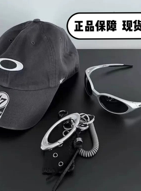 派姐inKorea欧克利Oakley47brand联名刺绣复古水洗男女鸭舌帽