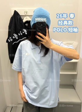 派姐inKorea北面白标26新经典百搭休闲运动短袖POLO衫男女NT7PS01