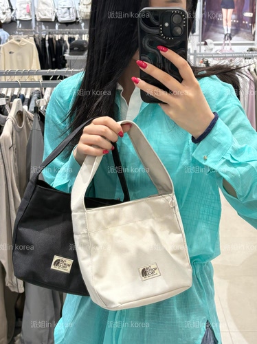 派姐 in Korea北面白标26休闲日常帆布手提包便当包NN2PS11