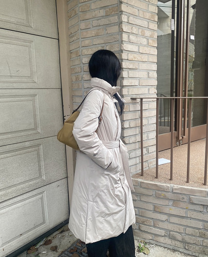 派姐inKorea EIDER张元英GTX80%鹅绒长款收腰羽绒服女士DWW24559