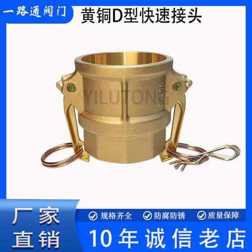 黄铜Camlock扳把式D型快速接头船用凸轮锁紧内螺纹内丝阴端母头D