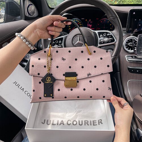 JULIA COURIER女包高级感波点托特包包女2026新款单肩斜挎手提包