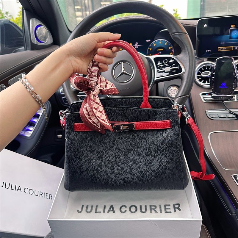 JULIA COURIER女包轻奢手掌纹铂金包包女2025新款撞色妈妈包通勤,运动包/户外包/配件,挎包/拎包/休闲包,淘宝优惠券,粉丝福利购,淘宝优惠卷