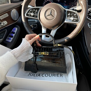 JULIA COURIER小众mini二代金扣凯莉包包女2026新款 潮单肩斜挎包