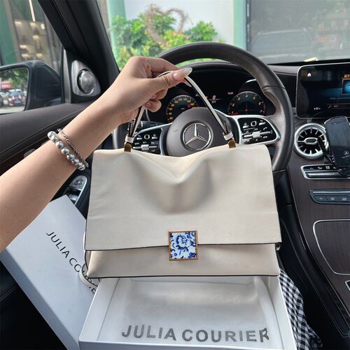 JULIA COURIER女包软皮托特包包女2026新款大容量单肩斜挎包通勤