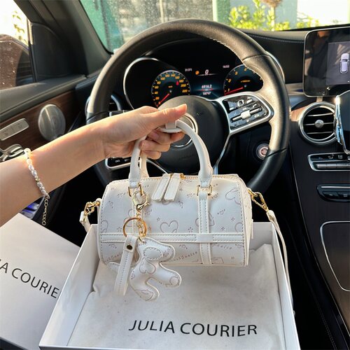 JULIACOURIER压花波士顿包折扣