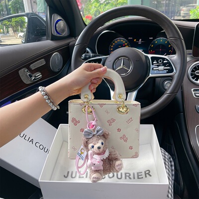 JULIA COURIER女包百搭卡通压纹戴妃包女2026新款单肩斜挎小方包