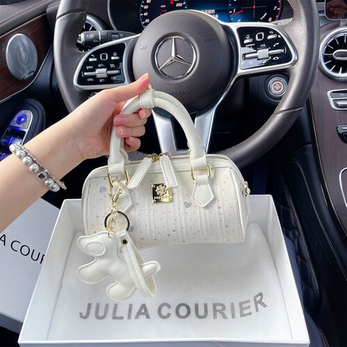 JULIACOURIER女包高级感镶钻波士顿包包女2026新款单肩斜挎手提包