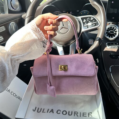 JULIACOURIER麂皮绒小方包折扣