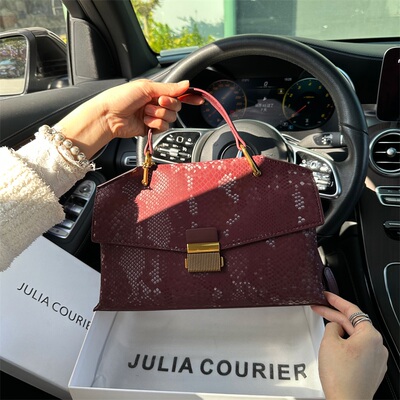 JULIACOURIER女包复古高级感手提包包女2025新款潮单肩斜挎手提包