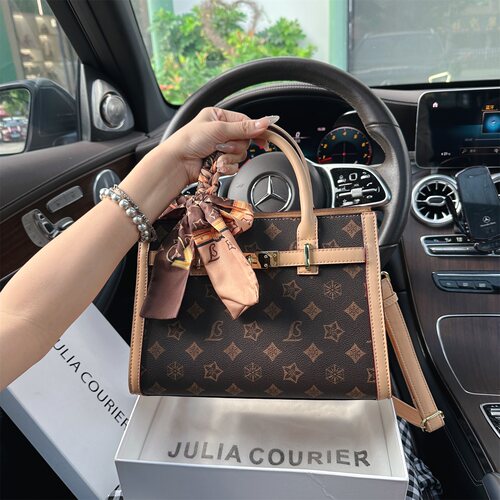 JULIA COURIER女包轻奢印花小方包包女2026新款大容量托特包通勤