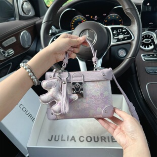 JULIA COURIER女包高级感国风盒子包包女2026新款单肩斜挎小方包