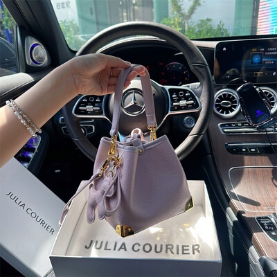 JULIA COURIER荔枝纹水桶包折扣