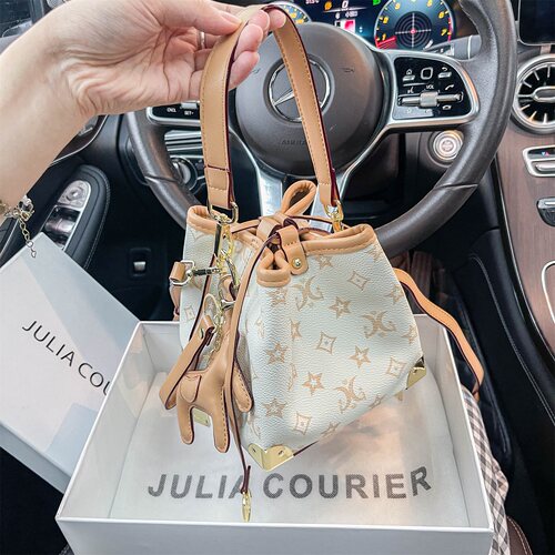 JULIA COURIER高级感印花水桶包